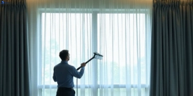 Commercial curtain steam cleaning service double-bay-nsw hotels offices