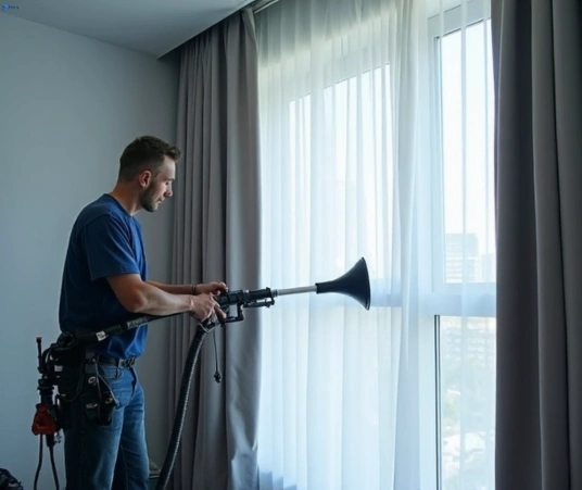 Professional curtain steam cleaning process equipment Matty Curtain Cleaning double-bay-nsw